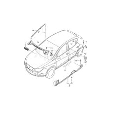 Затискач VAG 6J0854719C