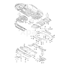 Облицовка днища левая центральная для VW Passat CC 2012 -2017 VAG 3C8825201A