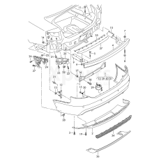Кронштейн бампера VAG 4F0807313E