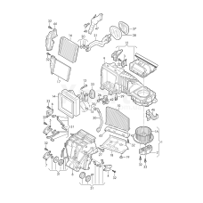 Нагревательн. элемент дополн.электроподогрева воздуха VAG 1K0963235G