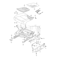 Облицювання каркаса сидіньячорний satinschwarz VAG 3C0881318A9B9