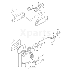 Корпус зовнішнього дзеркала VAG 5L1857507D9B9