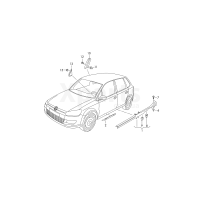 Накладкакерний satinschwarz VAG 6R0853273A9B9