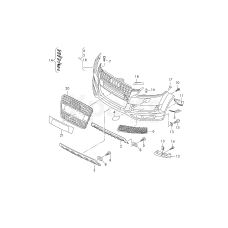 Решіточкарний satinschwarz VAG 4L0807683E01C