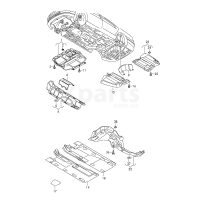 Екран для заднього глушника. VAG 561825701