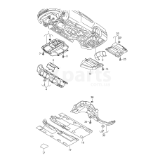 Екран для заднього глушника. VAG 561825701