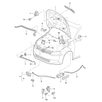 Петля кришки VAG 5C6823302A
