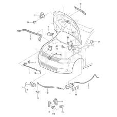 Петля кришки VAG 5C6823302A