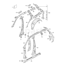 Пластина порога VAG 7P6809342