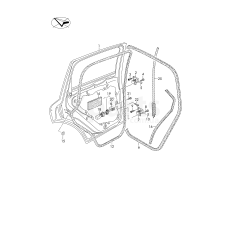 Ущільнювач двері зовні VAG 7P0839762K