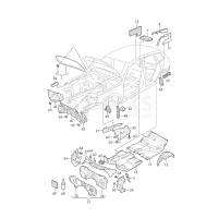 Шумоізоляція стійки А VAG 7P0863924B