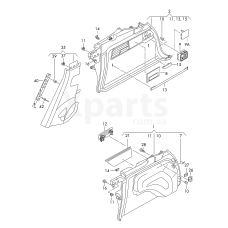 Облицювання колісної арки VAG 7P0867766D82V
