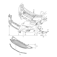 Накладка, крепежная VAG 4H0807132A
