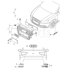 Решітка радіатора VAG 8X08536511QP