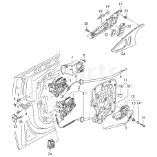 Обшивка внутр. стороны двери VAG 4G0837916