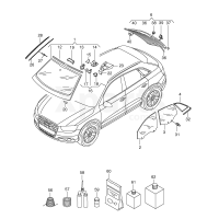 Стекло двери VAG 8R0845202D