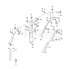 Облицювання колісної аркититаново-чорний VAG 1K4867765E82V