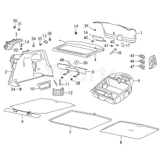 Накладка для кронштейна замкачерний satinschwarz VAG 5JA863459B9B9