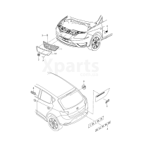 Напис хромований блискучий VAG 5F0853688C2ZZ