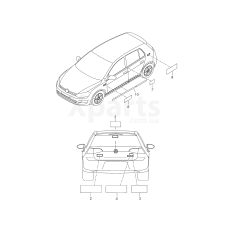 Надпись VAG 5G0853675FJZQ