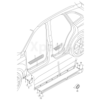 Накладка крила ґрунтована VAG 8R0854960GGRU