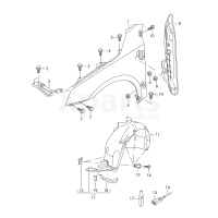 Пластик локера колісної арки VAG 5E0809957D