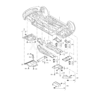 Защитный брус сзади кузова VAG 5Q0825901