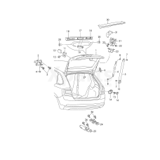 Кришка багажного відсіку VAG 5E9827023C