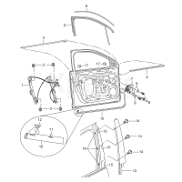 Зовнішній ущільнювач скла передніх правих дверей для Skoda Octavia 2013 - 2021 VAG 5E08374785AP