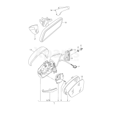 Корпус зеркала.грунтованная VAG 5E0857537AGRU