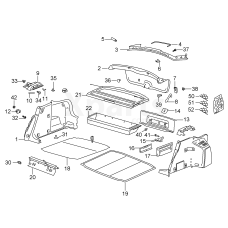 Вещевой отсекчёрный satinschwarz VAG 5E5867145A9B9