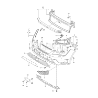 Решіткачірний satinschwarz VAG 5F0853667B9B9