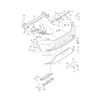 Кришка для буксирувальної петлі ґрунтована VAG 5F0807441AGRU