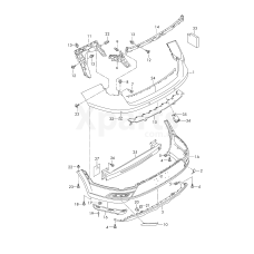 Крышка для буксировочной петлиsoul (черный) VAG 5F9807441BV7W