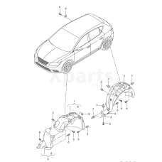 Локер колісної арки VAG 5F0809957F