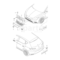 Напис оранжевий brillantorange VAG 5F9853689AKH4