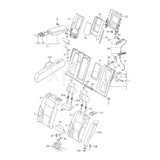 Оббивка сидіння (шкіра) коричневий VAG 4G8885805RBJ6