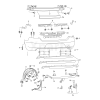 Пластик локера колісної арки VAG 3T5810969A