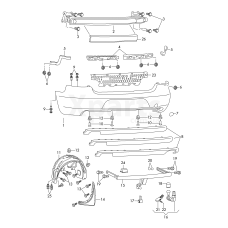 Пластик локера колісної арки VAG 3T5810969A