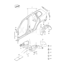 Пластик локера колісної арки VAG 7P6810972
