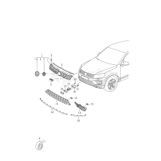 Молдингхромований блискучий VAG 7P68532532ZZ