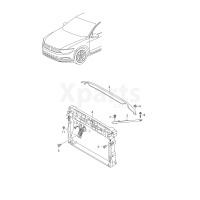 Передня панель, що несе, скріпленням для радіатора ОЖ VAG 3G0805588H