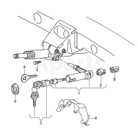 Выкл-тель зажигания и стартера VAG 4A0905849C