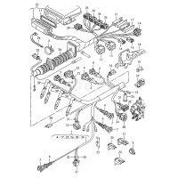 Корпус плоского роз'єму VAG 1J0973701