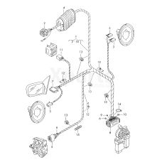 Джгут проводів дверей VAG 1U0971121BE