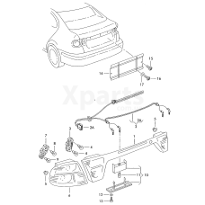 Плафон освітл. номерного знаку VAG 1M0943119A