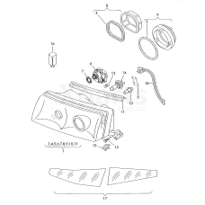 Захисна плівка для фар VAG 1U1941981