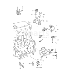 Комплект адаптерних кабелів датчика рівня олії VAG 8D0971379B