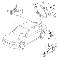 Фіксаторна скоба VAG 4E0980553B