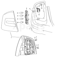 Опора лампи VAG 1Z5945257A